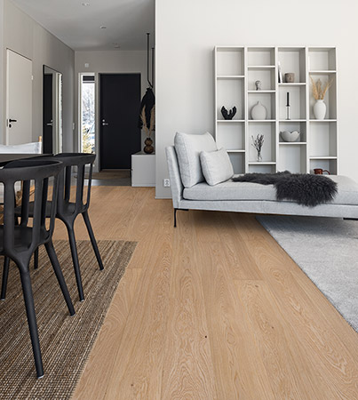 Novafloor 160 Tammi Pure Wood 1-sauva �ljyvahattu & harjattu parketti