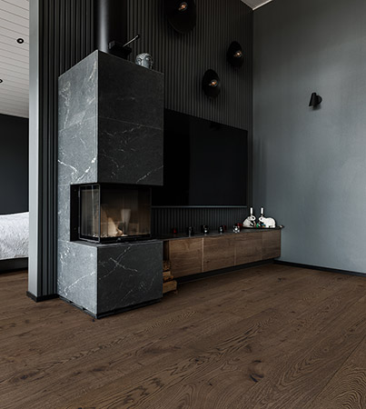 Novafloor PD 200 Tammi Rustic Dark Chocolate 1-sauva �ljyvahattu & harjattu parketti