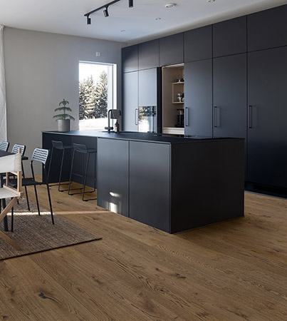 Novafloor PD 200 Tammi Rustic Antique Brown 1-sauva �ljyvahattu & harjattu parketti