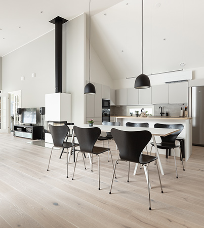 Novafloor PD 200 Tammi Rustic Polar White 1-sauva �ljyvahattu & harjattu parketti