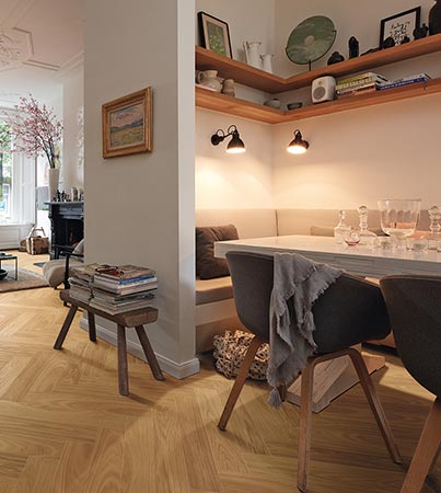 Meister PS 500 Tammi Luonnollinen Harmoninen kalanruoto mattalakattu & harjattu parketti