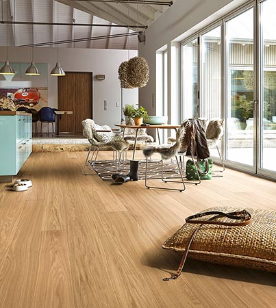 Meister PD 400 Tammi Luonnollinen Harmoninen 1-sauva mattalakattu & harjattu parketti