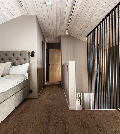 Novafloor New Classics Tammi Dark Chocolate 1-sauva �ljyvahattu & harjattu parketti