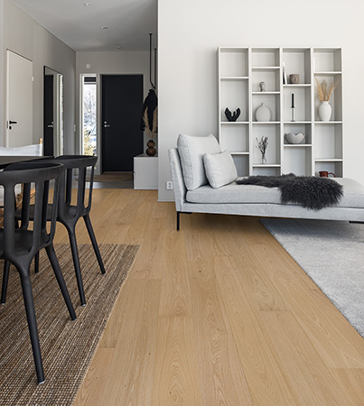 Novafloor New Classics Tammi Pure Wood 1-sauva �ljyvahattu & harjattu parketti